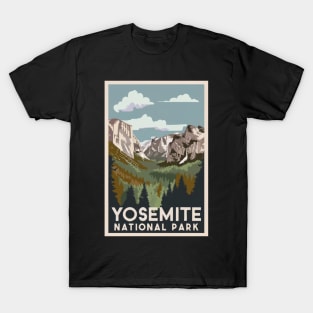 Yosemite National Park Vintage Travel Poster T-Shirt